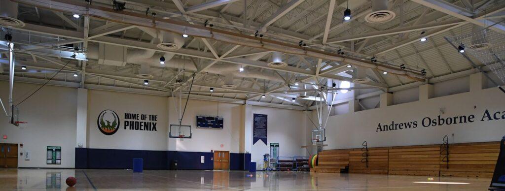Basketball facilities Andrew Osborne Academy. Slamstox