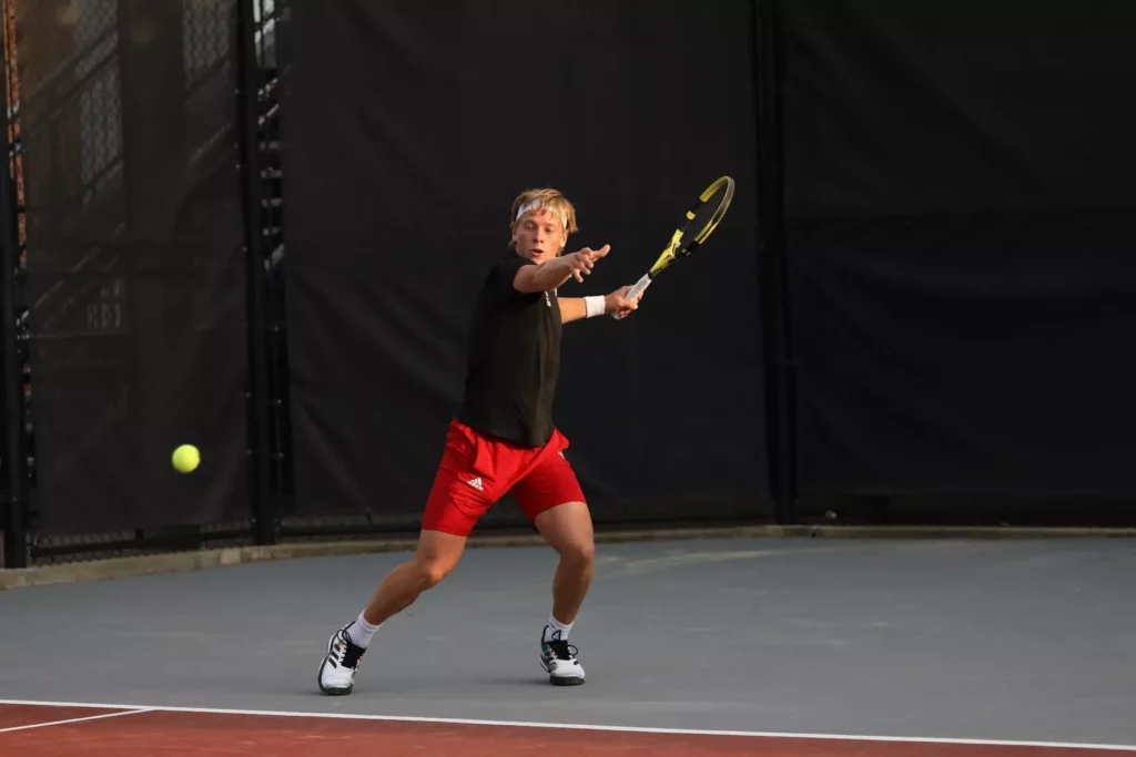Fons van Sambeek, tennis player for NC State University. Coached by Slamstox