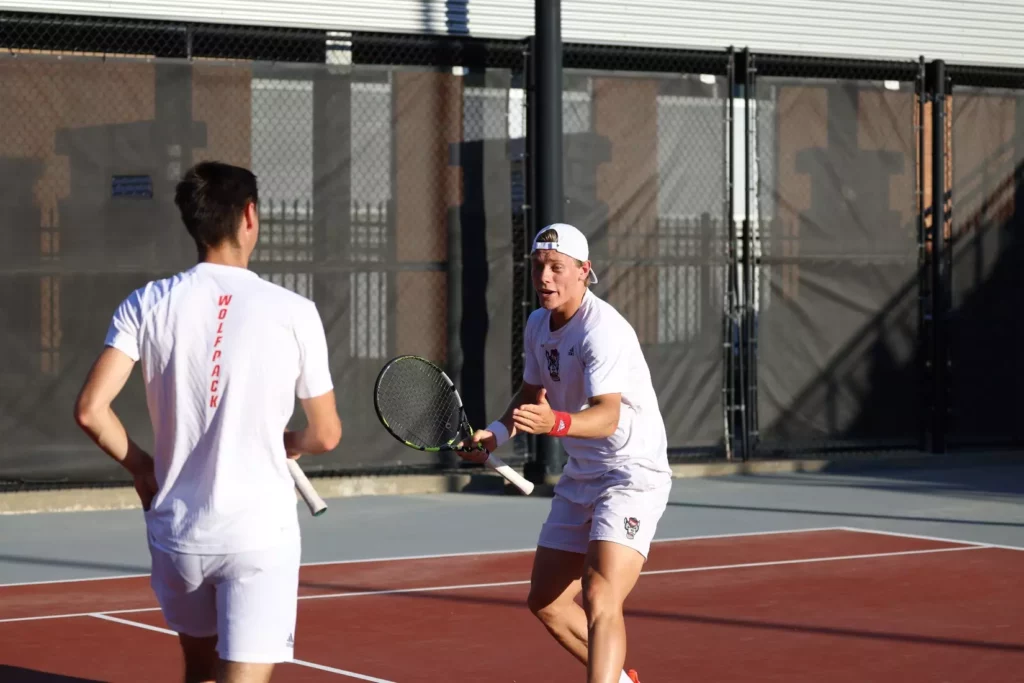 Fons van Sambeek, tennis player for NC State University. Coached by Slamstox