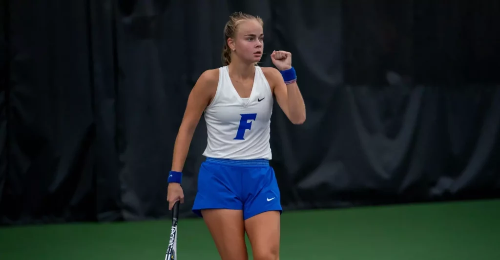 Bente Spee, tennis star for University of Florida. Coached by Slamstox 
