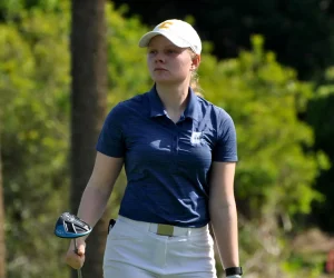 Daphne van Son, golfster voor The University of Tennessee - Chattanooga, begeleid door Slamstox