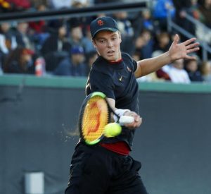 Lodewijk Weststrate - tennisser voor University of Southern California, begeleid door Slamstox